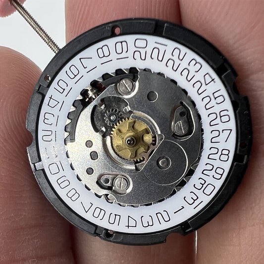 Swiss Made ISA 307 quartz watch movement with 3 hands for precision repairs by Watchmakers brand.