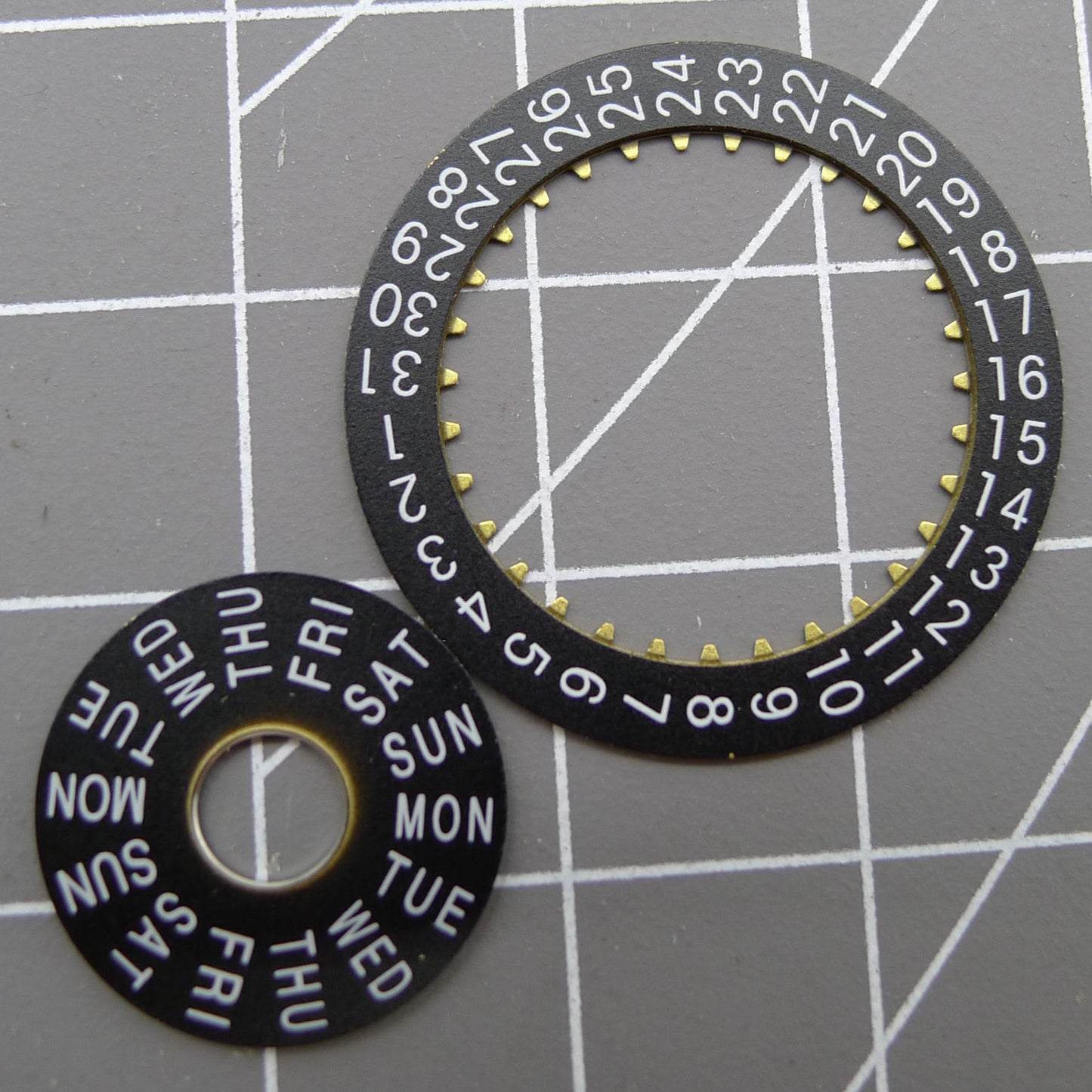 Pilot Datum Rad Wochenscheibe for China Dandong 7750 watch movement, precise date wheel replacement