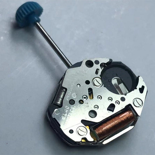 Miyota 1L40 quartz movement with small second hand at 6, Japan-made watch part for precise timekeeping