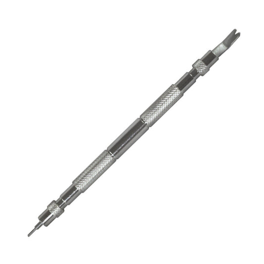 Horotec MSA10.302 precision tool for fitting and removing spring bars in watch repairs and adjustments.