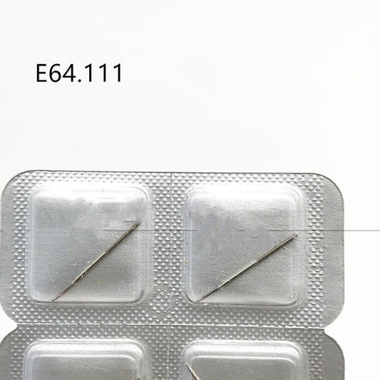 Swiss Made winding stems for ETA E64.111 movement, precision parts for watch repair and maintenance.