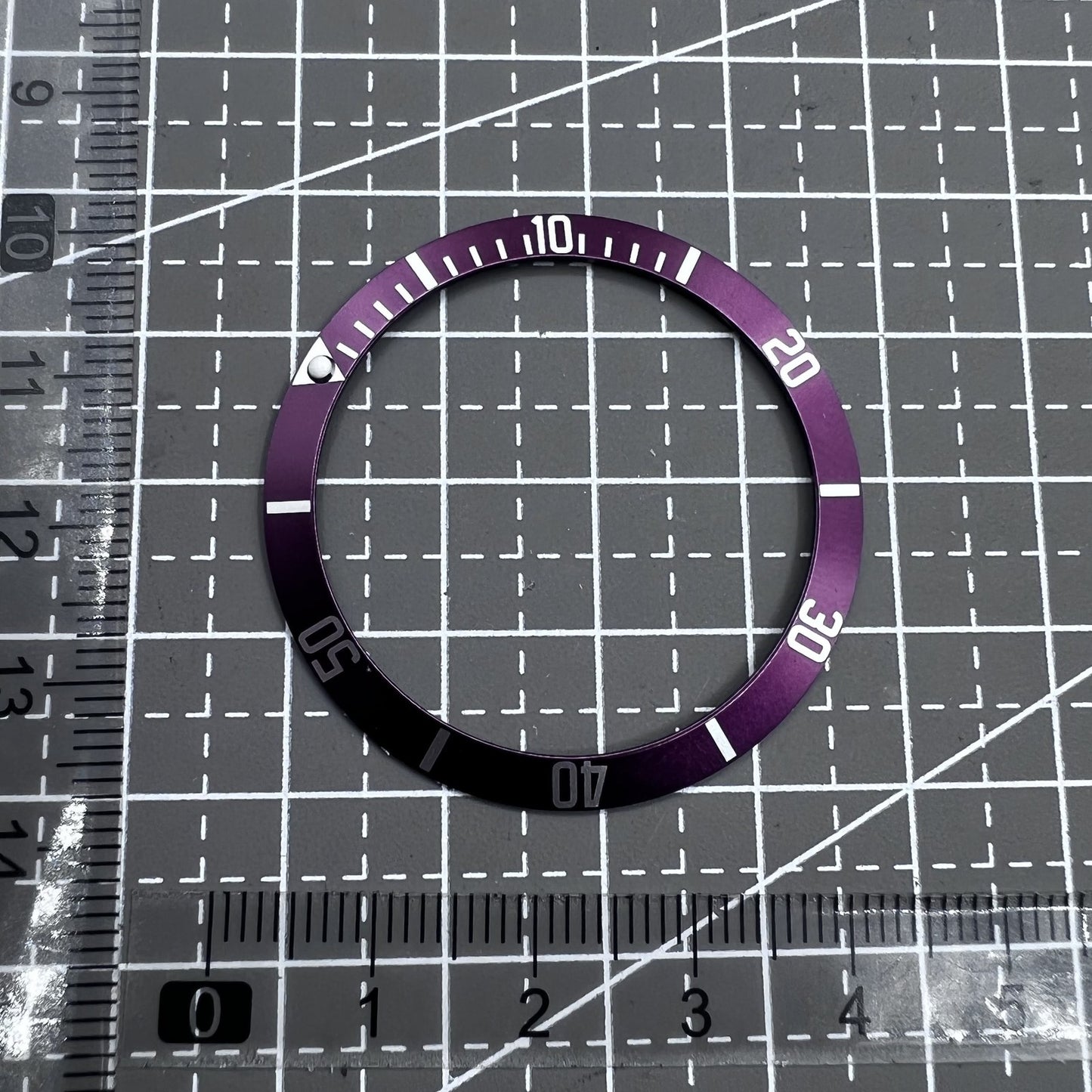 39,5 mm Uhrenlünetteneinsatz aus Aluminium, passend für automatische SUB/GMT-Uhren