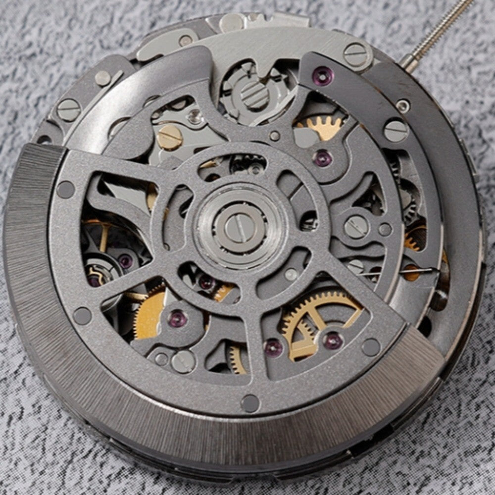Chinese Hollow Black SL4802 Chronograph Automatic Mechanical Movement 41-Jews
