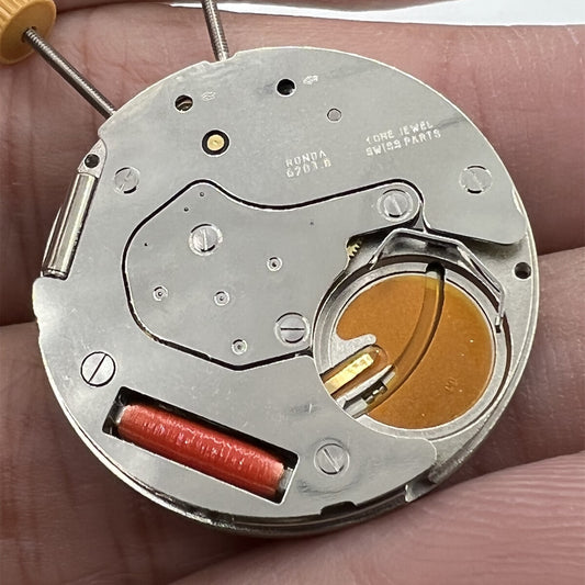 Ronda 6203B Swiss quartz watch movement for precise timekeeping in watch accessories.