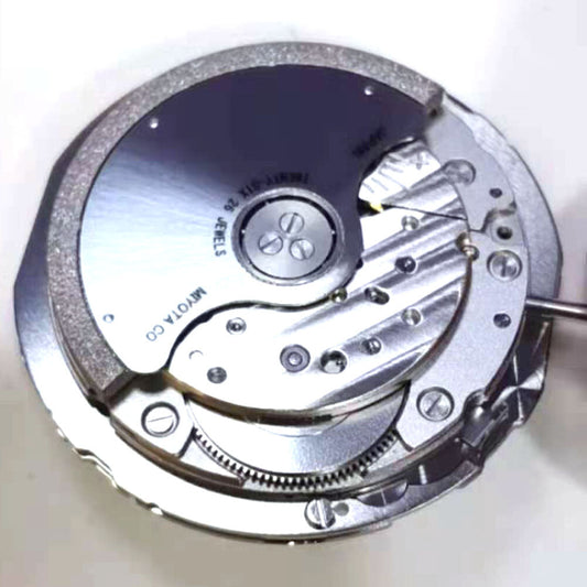 Miyota 9132 automatic mechanical movement, enhanced from original 9100 for precise watch performance.