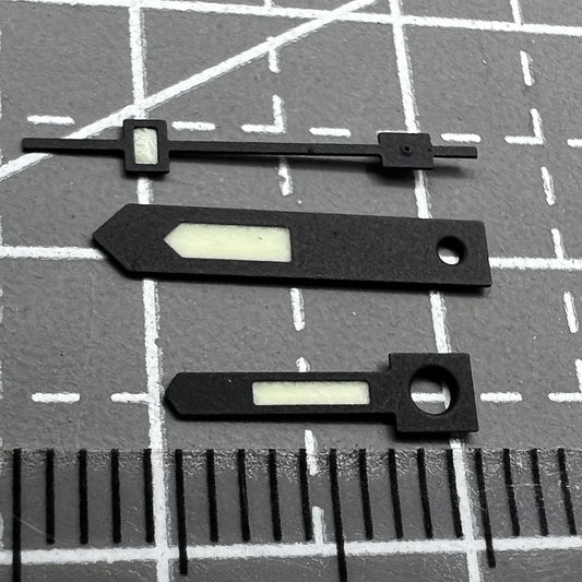 Black Trim C3 Green Lume vintage watch hands set for NH34 NH35 NH36 NH38 NH39 NH70 movements