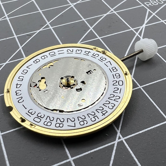 ETA E64.111 Swiss quartz watch movement with date at 3 o?clock, 3 hands, replacement for 255.112 models.