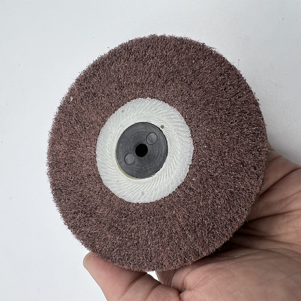 Bergeon 6085-F3 abrasive wheel with fine aluminum oxide for precision polishing watch accessories.