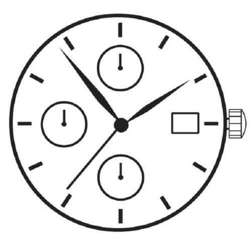 Hattori Epson TMI YM62A quartz watch movement, precise Japanese craftsmanship for dependable timekeeping performance