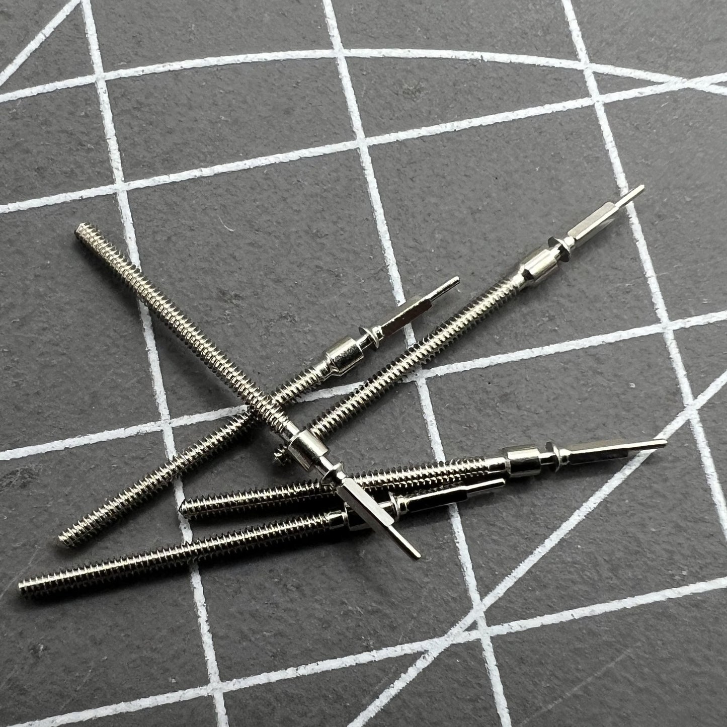 Generic watch winding stem for Seagull ST6 movement, compatible with lady and men watches.