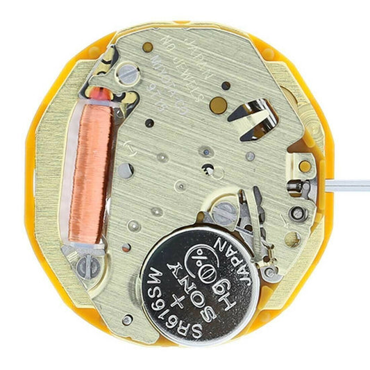 Miyota 9T15 Japan Quartz movement watch showing date at 3 o'clock in sleek design