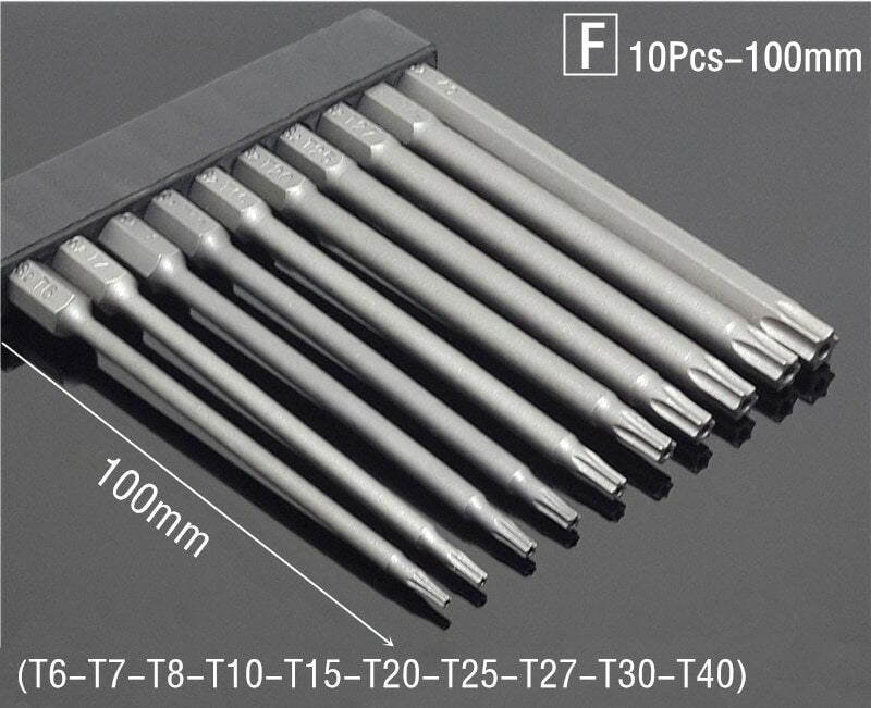 50/75/100/150mm Security Tamper Proof Magnetic Screwdriver Set Drill Bit Screw