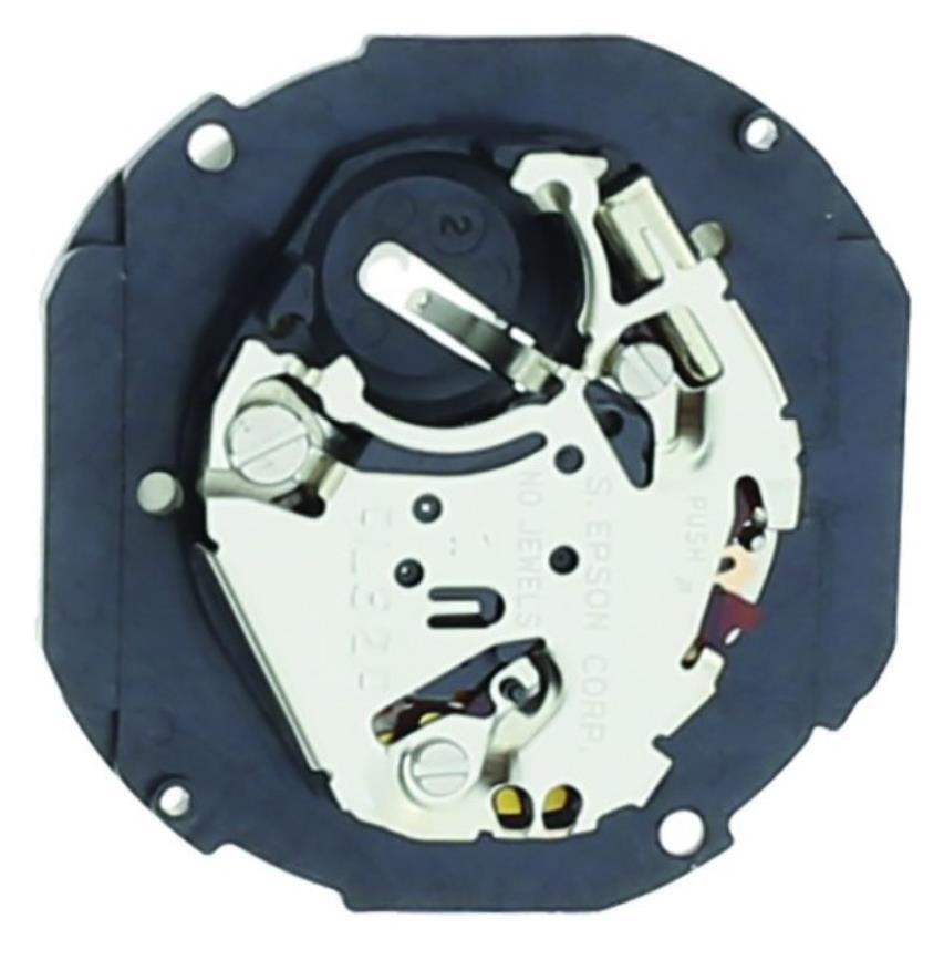Hattori Epson TMI AL32 AX32 quartz watch movement with date display at 3/6, Japan made.