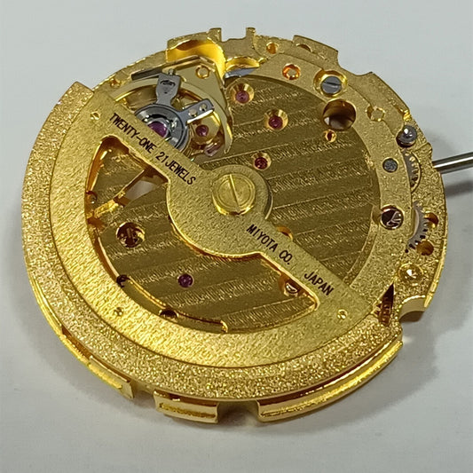 Golden Original Japan Made Miyota 82D7 automatic watch part for precise mechanical movement by Miyota.