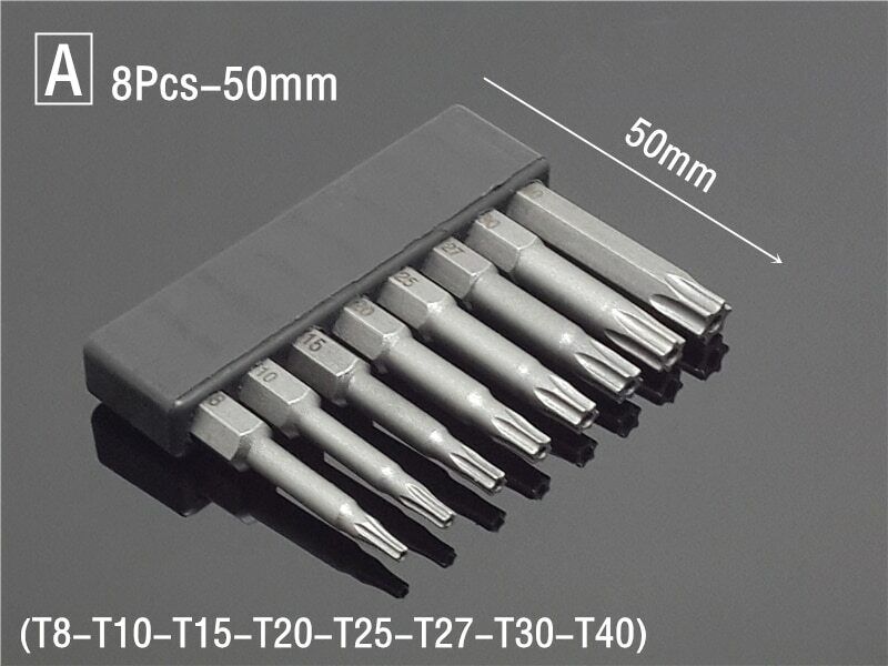 50/75/100/150mm Security Tamper Proof Magnetic Screwdriver Set Drill Bit Screw
