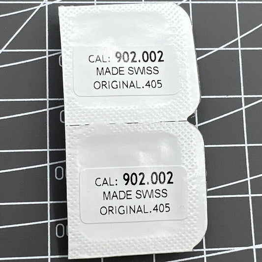 Set of 5 Original .405 watch stems for ETA 902.002 movement, precise replacement parts.