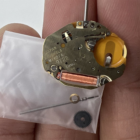 Miyota 9T22 Japan quartz watch movement, precise timekeeping replacement part for watches