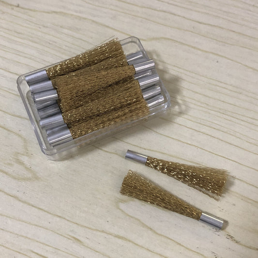 1. Bergeon 2834-LS brass scratch brush refills pack of 5 for precise watch accessory cleaning.