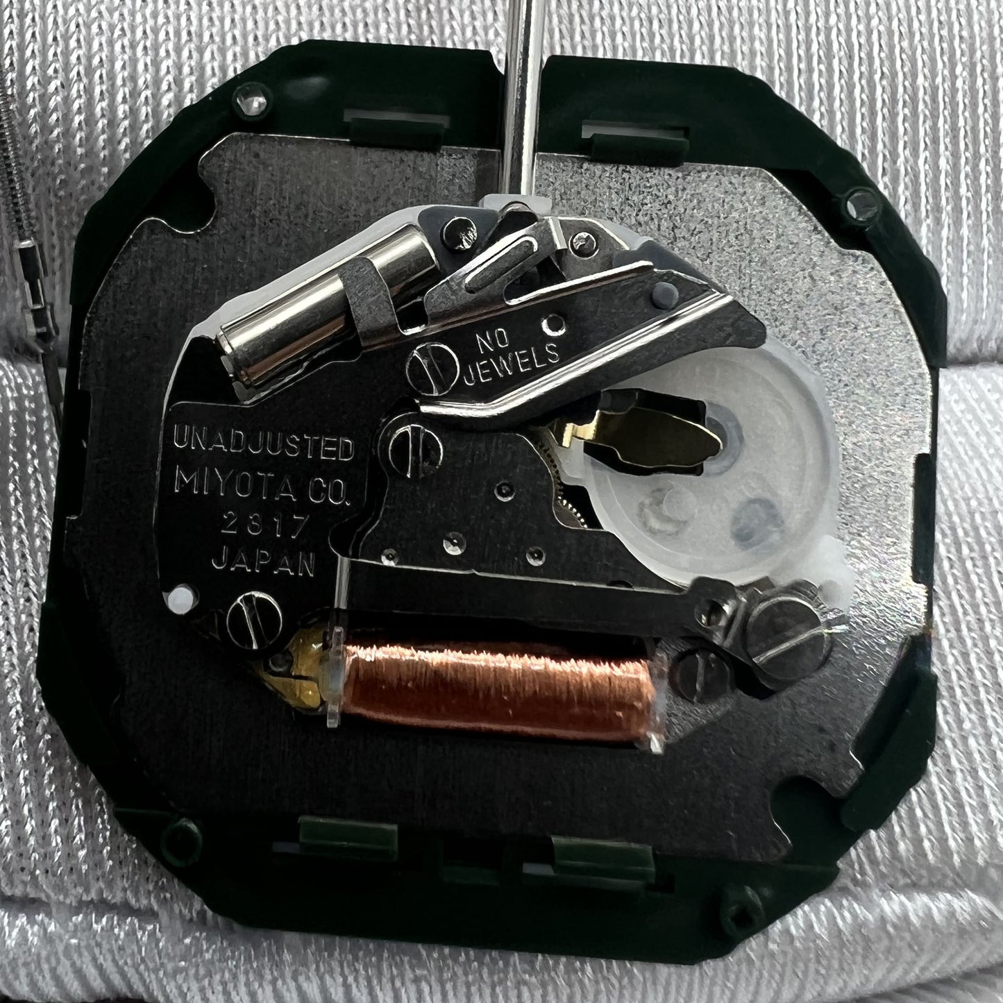 Japan Miyota 2317 2117 Quartz Movement Silver Watch Repair Part Date At 3/6