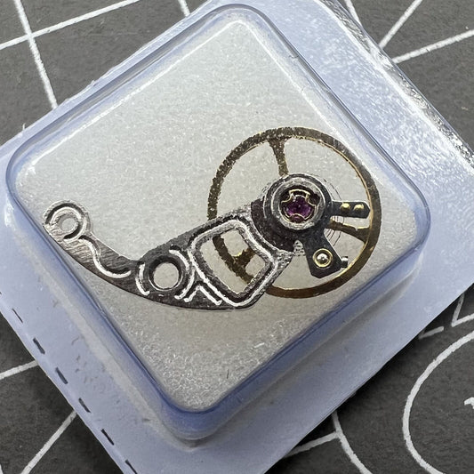 Complete Balance Wheel with silver splint for Hangzhou 2189 Hollow movement, precision watch accessory.