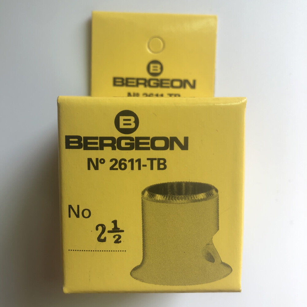 Bergeon 2611-TB-2.5 loupe offering 4x magnification, ideal for precise watchmaking and repairs.