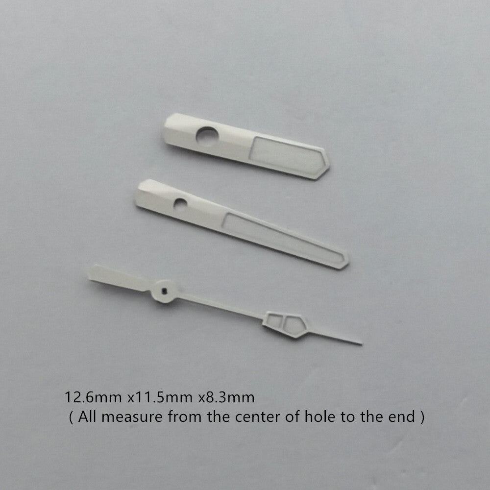 12,6 x 11,5 x 8,3 mm grün leuchtende Uhrzeiger für NH35 NH36 Uhrwerk