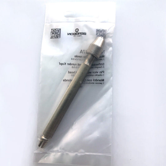 Bergeon 1842-17A precision pin vise with dual chucks for watchmaking and fine accessories.