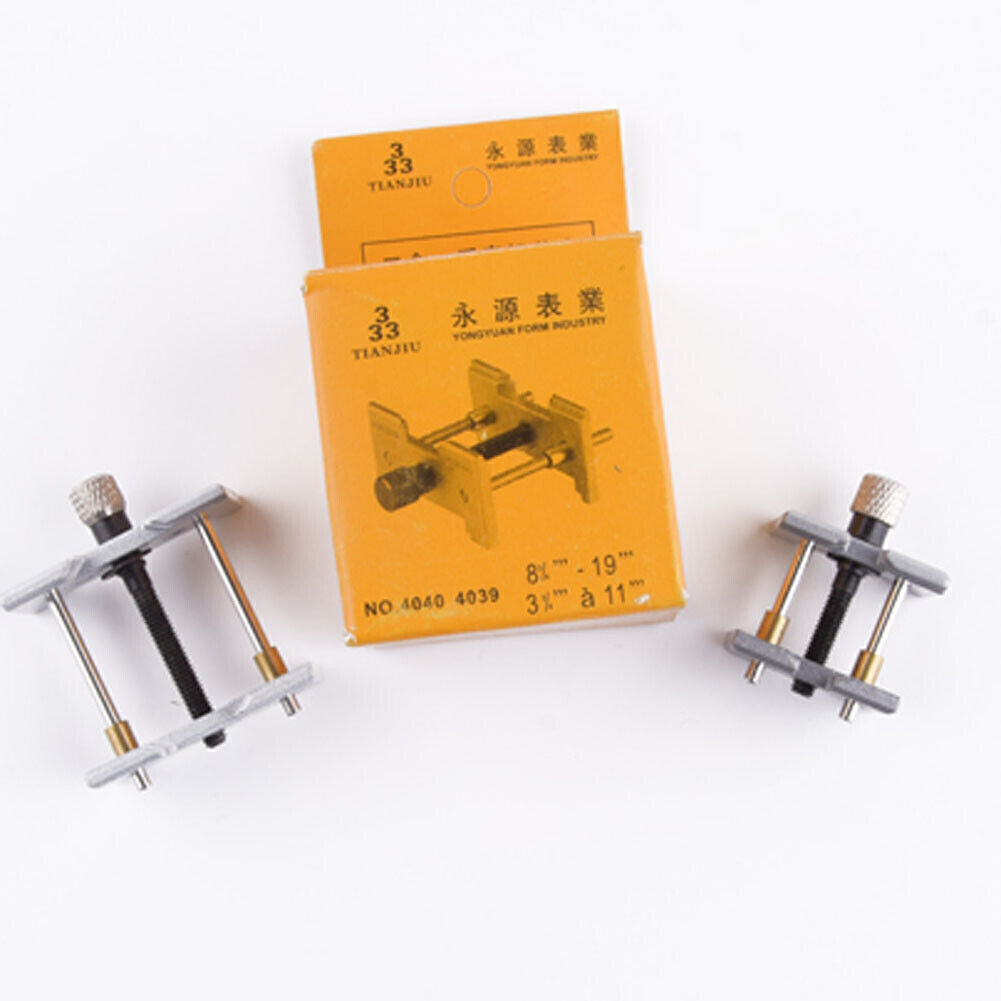 2pcs Movement Holder Watch Case Metal Watchmaker Clamp Repair Tool