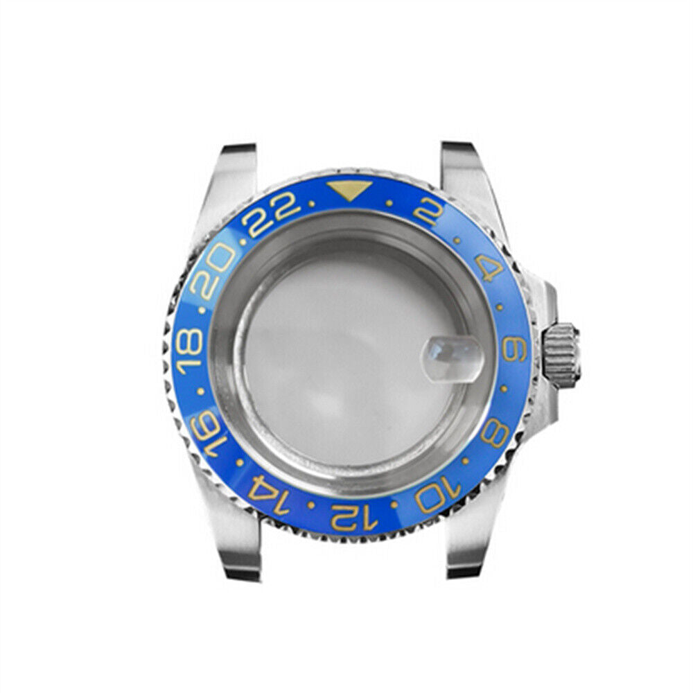 Boîtier de montre en verre saphir grossissant 40 mm pour montre NH35/NH36