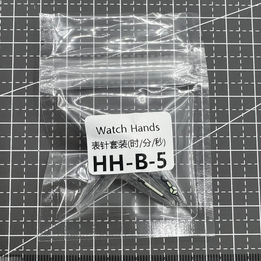 Luminous green watch hands set for NH35/NH36 movement by HH-B-5, precise and durable accessory