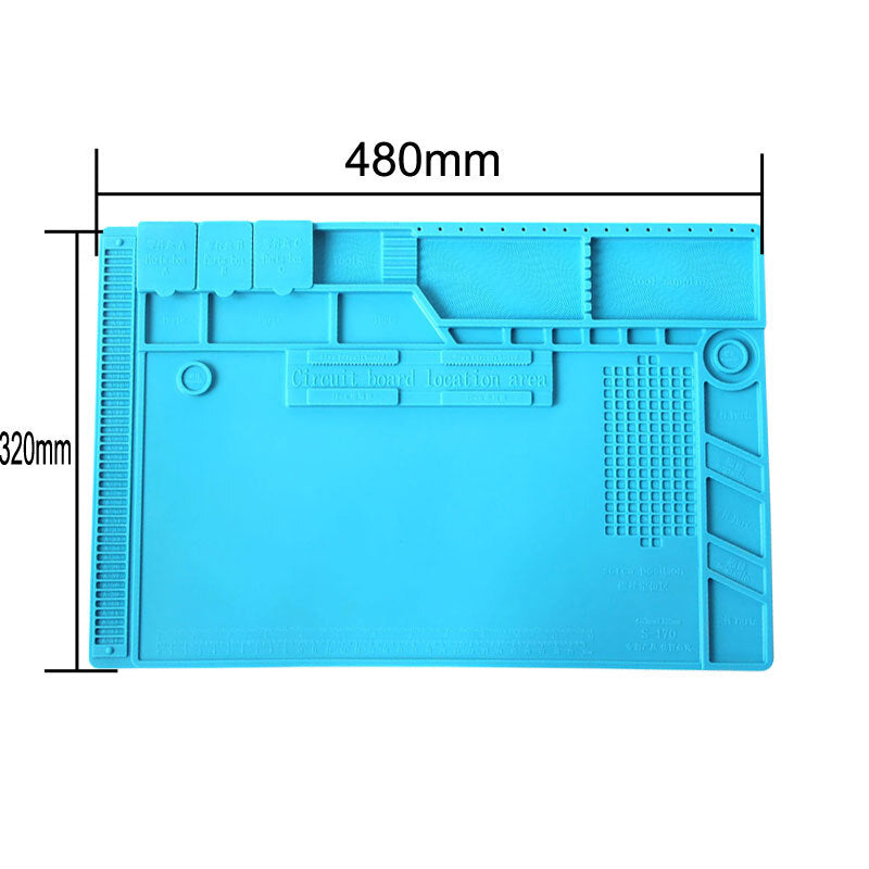 New Heat-Resistant Soldering Silicon Soldering Mat Work Pad Watch Repair Tool