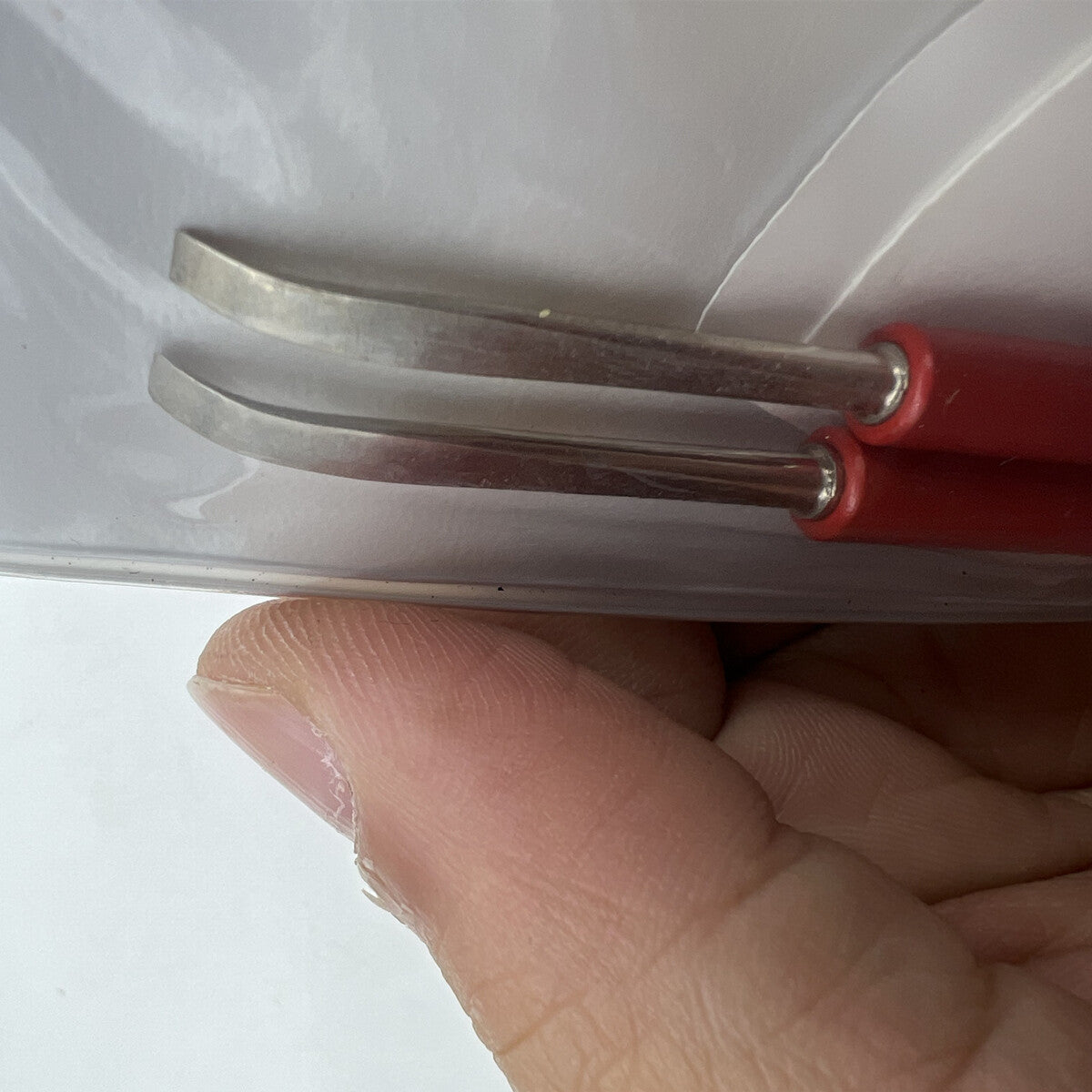 Horotec MSA05.013 hand levers with 3mm tips for precise wristwatch repair and adjustment tools.