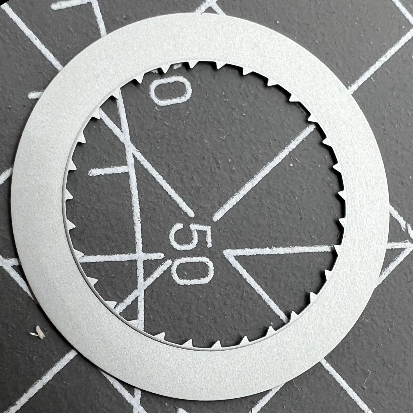 2 PIECES Japan Original Date Disk Wheel for Miyota 9015 Movement Date@6