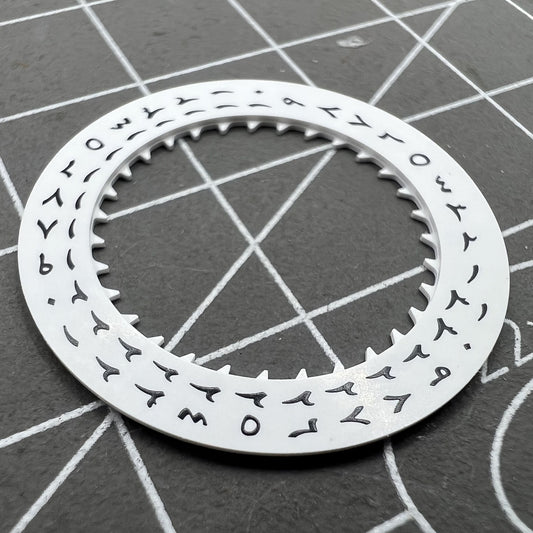 Arabic date disk wheel for Seiko NH35 automatic mechanical watch movement, precise replacement part.