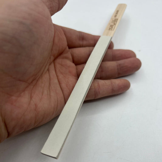 Horotec MSA26.420 white leather buff stick, essential Swiss watch accessory for polishing and cleaning.