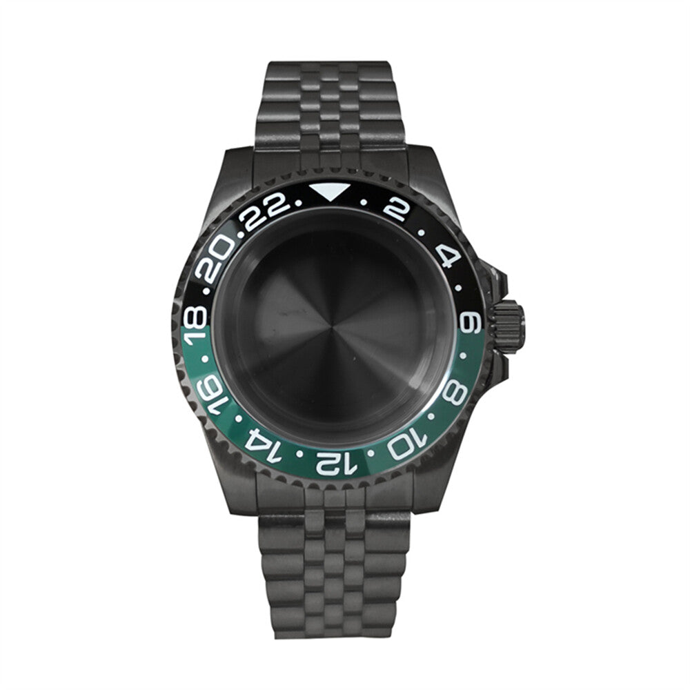 Boîtier de montre en verre saphir 40 mm pour mouvement NH35/NH36, boîtier modifié