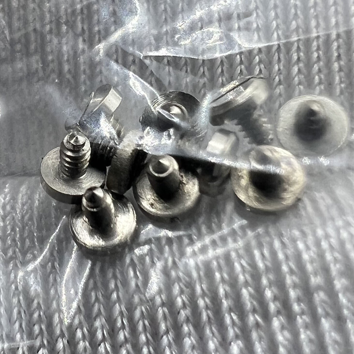10pcs Generic 7120 Movement dial feet screws for secure watch accessory repairs and adjustments.