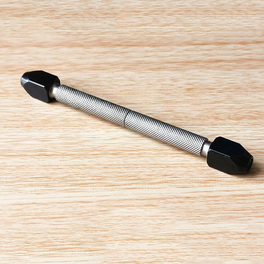 12cm steel double-headed pin vice by China Made, ideal for precise watchmaker accessory repairs and adjustments.