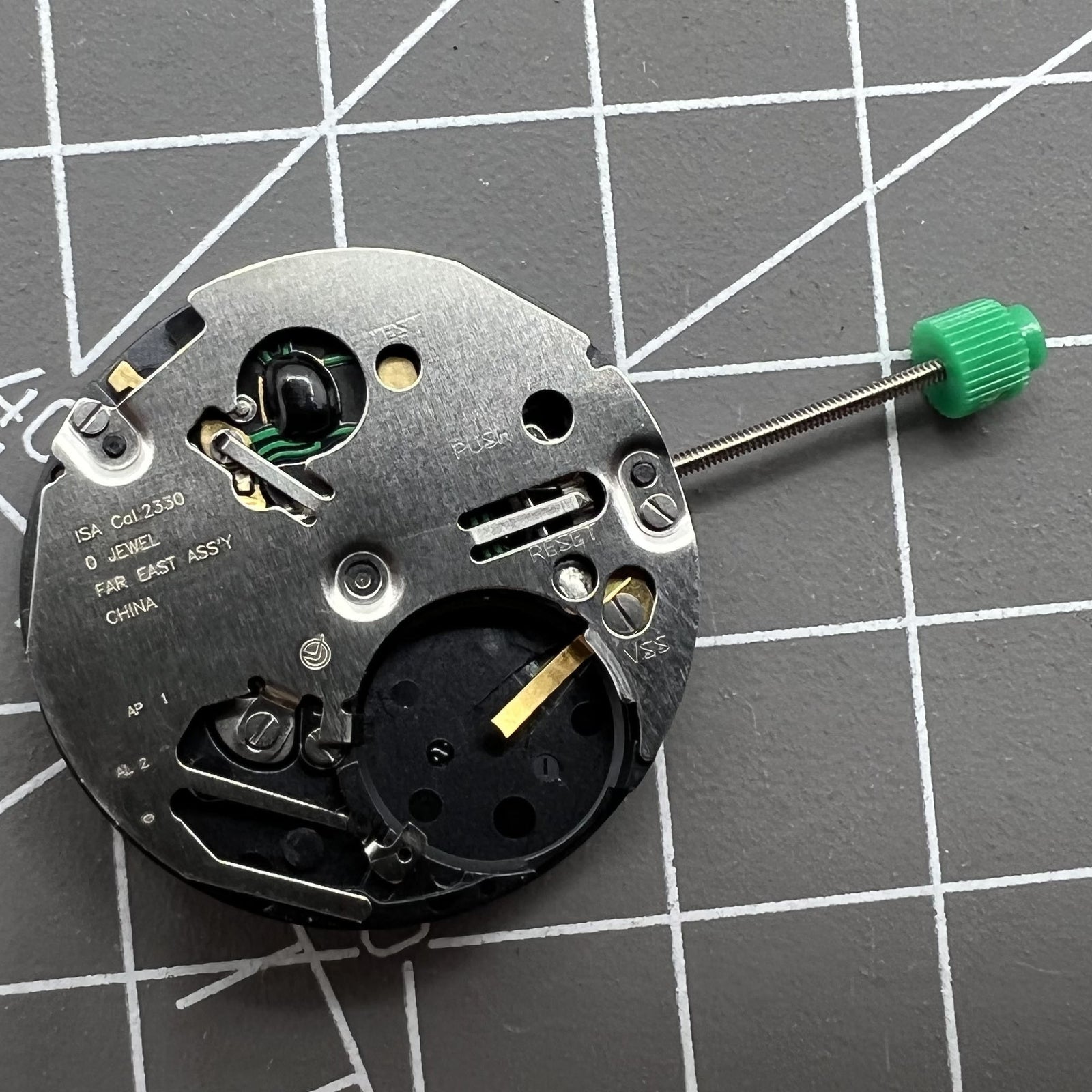 ISA 2330 white dial watch with quartz movement and date display, sleek design by ISA brand.