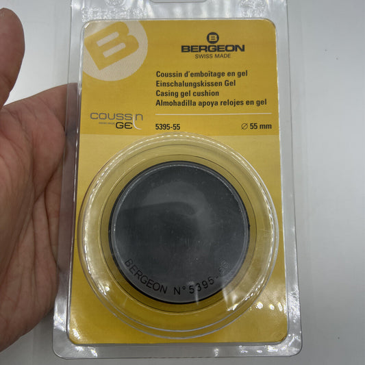 Bergeon 5395-55 55mm casing cushion for watchmakers, genuine Swiss-made precision tool.