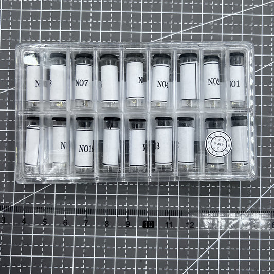 Golden 18-piece watch hands set with hour, minute, second options for precise repairs and customization.