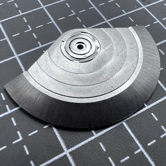 Silver rotor oscillating weight with bearing for Asian 7750 watch movement