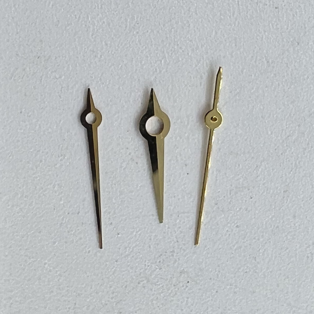 Uhrzeiger Golden für Ronda 785 3 Zeiger Quarzuhrwerk Nr. 9