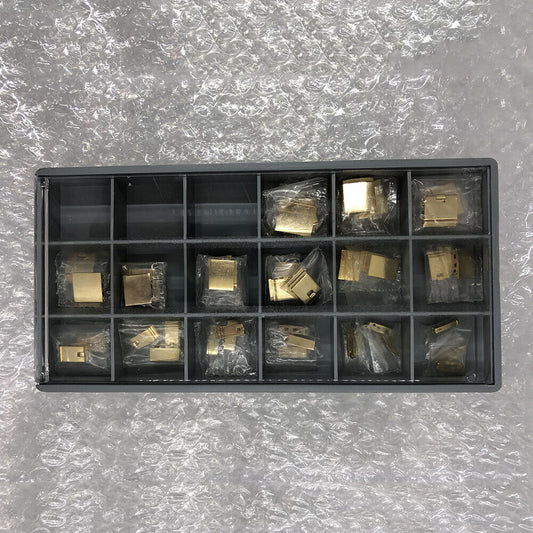 Double slot clip buckle for metal watch bands, 2.2-16mm, 45PCS box, durable accessory.