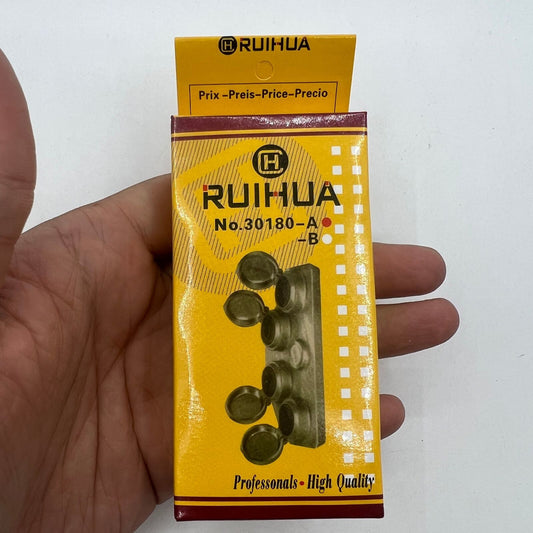 Oil cups stand with 4 black ceramic containers in durable die-cast alloy frame, ideal for watch accessory storage.