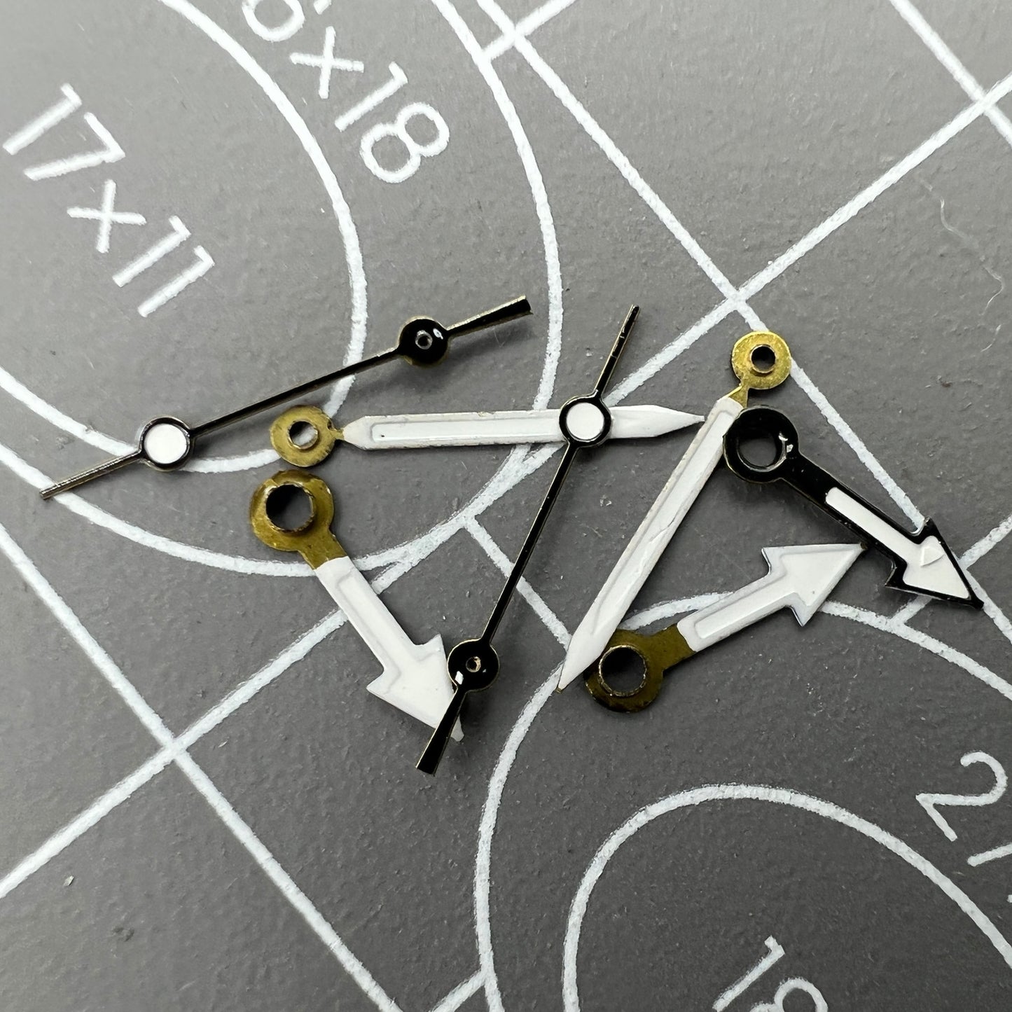NO.1244 black watch hands set for Miyota 2035 movement, precise accessory