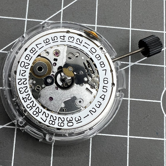 Genuine ETA2892A2 mechanical watch movement by Geneva V8, precision Swiss made mechanism for accessories.