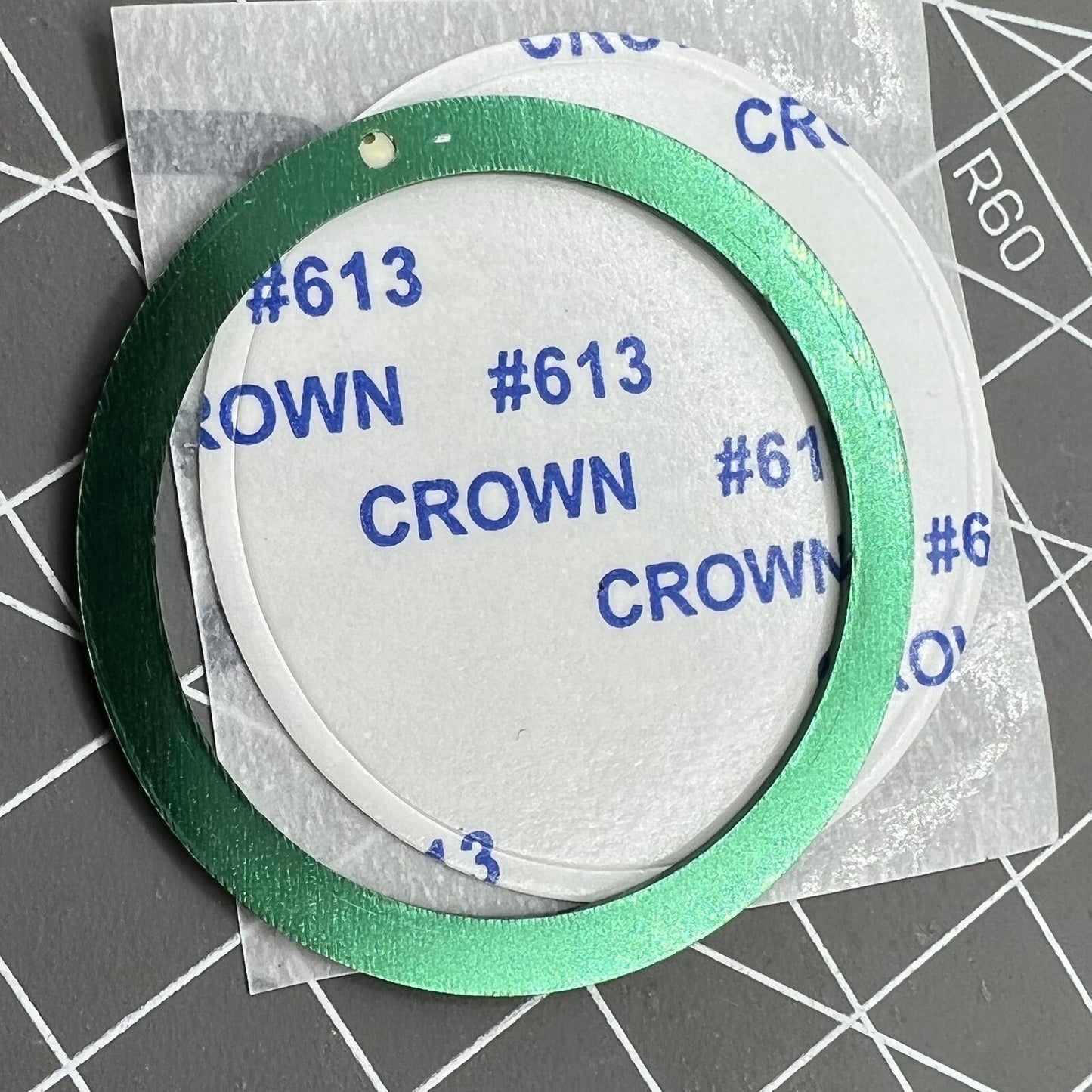 Green 38mm SUB bezel insert by SK007, aluminum alloy, durable replacement for watch accessories.