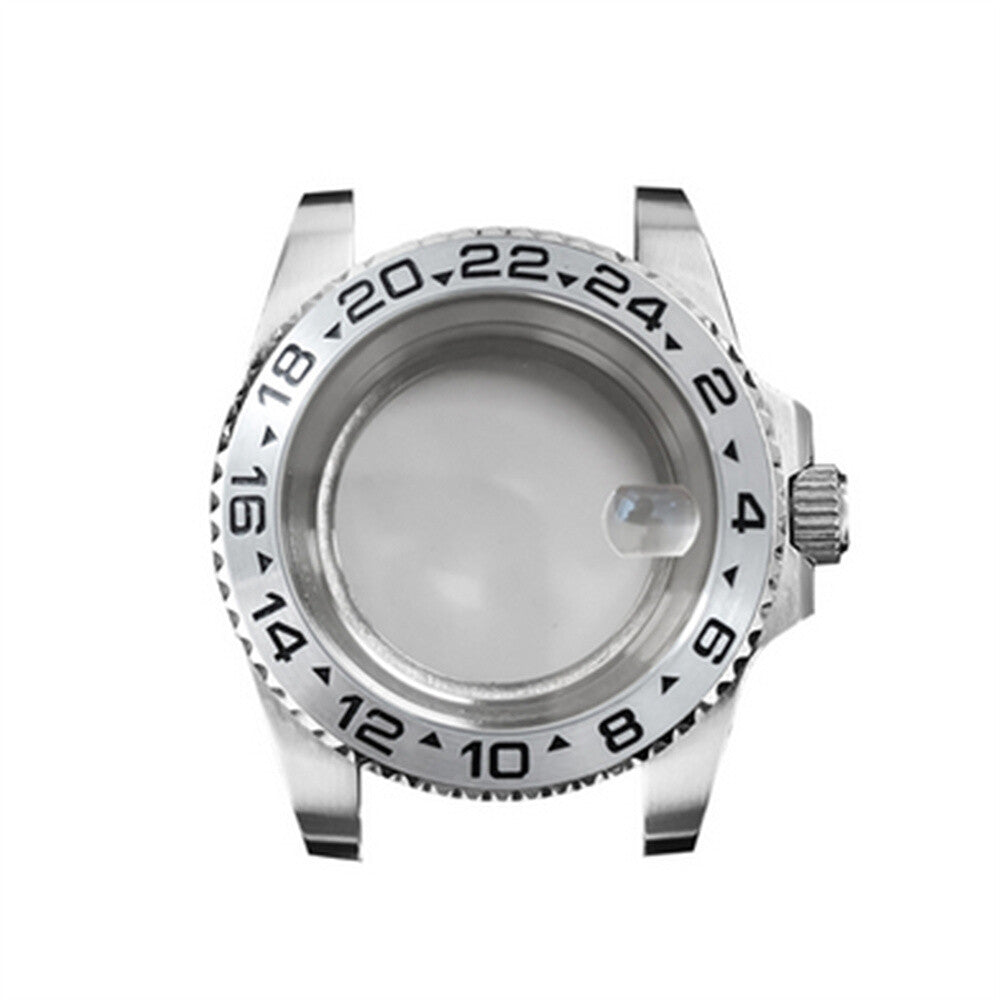 Boîtier de montre en verre saphir grossissant 40 mm pour montre NH35/NH36