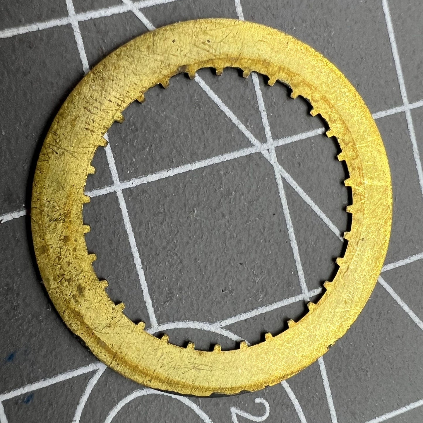 Swiss Black Date Disk Wheel with Square Font, Date at 3 O?Clock for ETA2824 Watches - precise date replacement part for ETA2824 movements.
